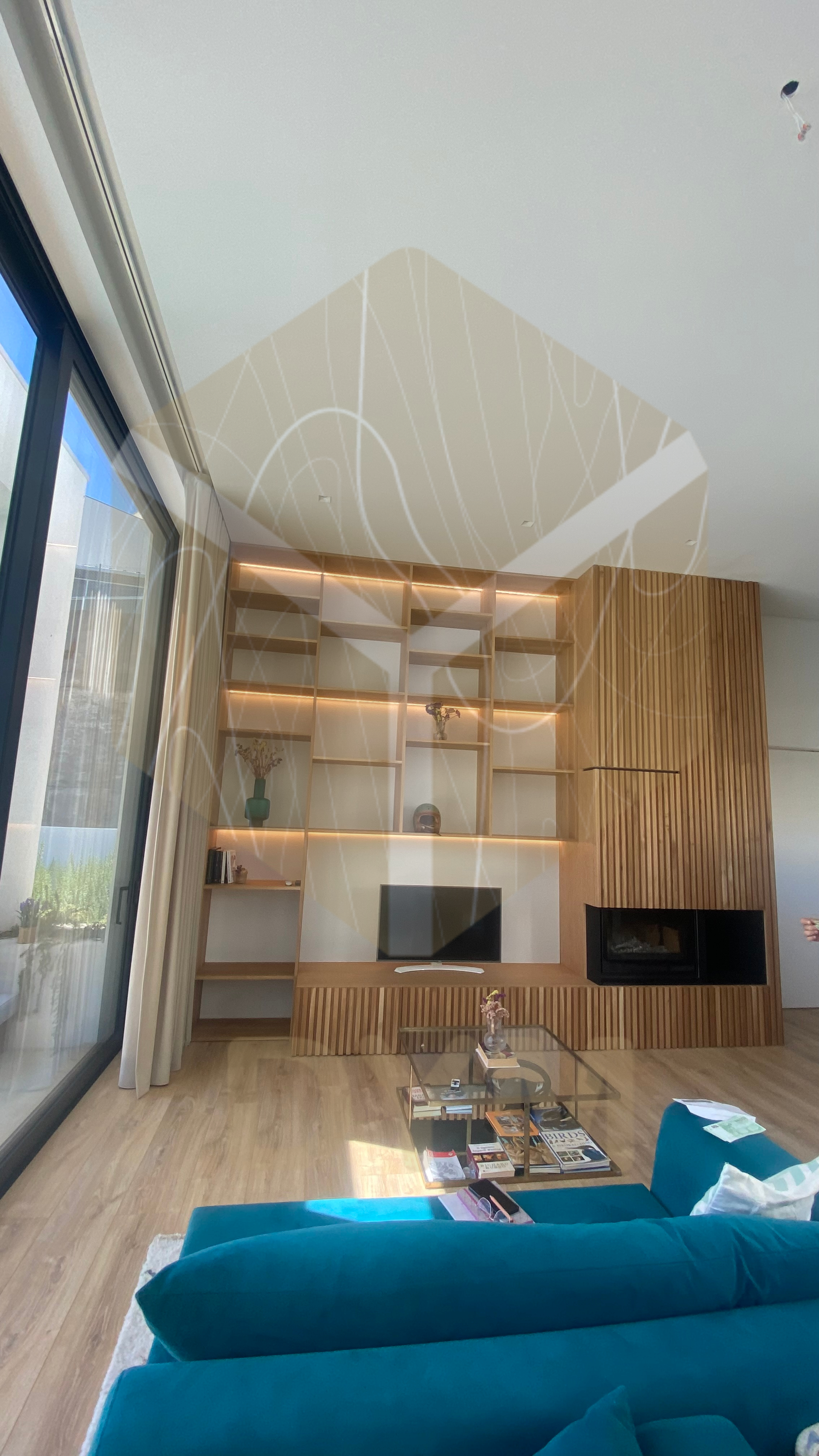 estante com luz led
